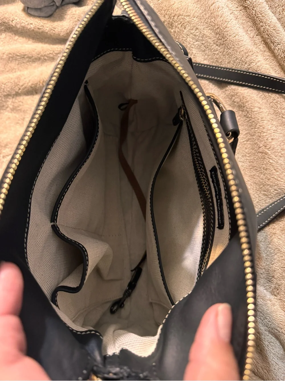 Dooney & Bourke Penrose satchel 30 - Black with silver accents